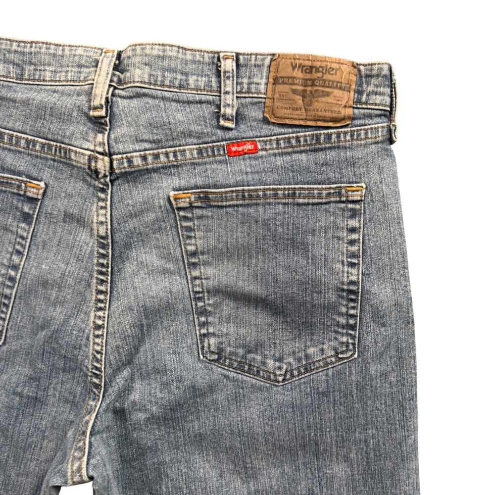 Wrangler Relaxed Fit Jeans Mens 34x29 (36X29) Light Denim Stretch Workwear‎ - Picture 4 of 9